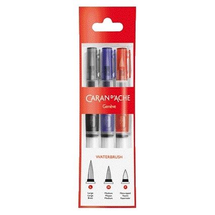 Caran d'ache -  Penseel caran d ache m breed fibre tip set 3st