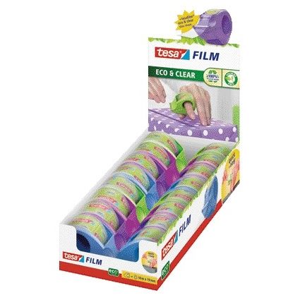 Tesa - Porte-ruban adhésif film® Mini Distributeur ecoLogo® + ruban adhésif Eco+Clear 10m x 19mm