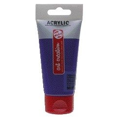 Talens Art Creation – Acrylfarbe Art Creation 568 permanent blau-violett, Tube mit 75 ml | 3 Stück