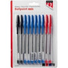 Quantore - Stylo à bille stick blister assorti 10 pièces