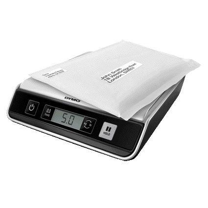 Dymo - Paketwaage M10 digital bis 10 Kilogramm silber/schwarz