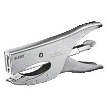 Leitz – Heftklammerzange, Heckladegerät, Modell P3, 40 Blatt, silberfarbener Blister