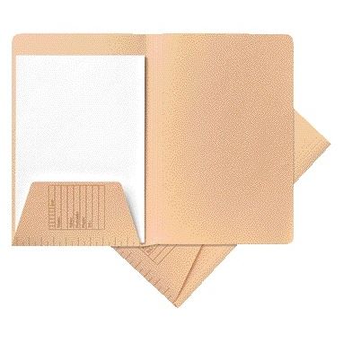 Jalema -  Dossiermap djois a4 1 klep 250gr chamois | 100 stuks