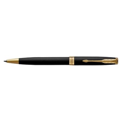 Parker -  Balpen Sonnet matte black lacquer GT medium