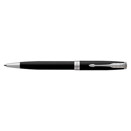Parker -  Balpen Sonnet matte black lacquer CT medium