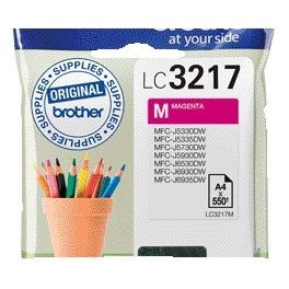 Brother - Cartouche d'encre LC-3217M rouge