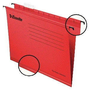 Esselte - Hängemappe Classic Folio V-Boden 382x240mm rot | 25 Stück
