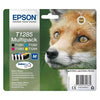 Epson - Cartouche d'encre T1285 noire + 3 couleurs | 8 pièces