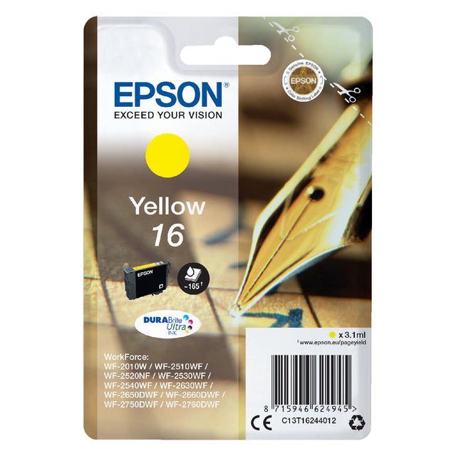 Epson - Inkcartridge Epson 16 T1624 Jaune