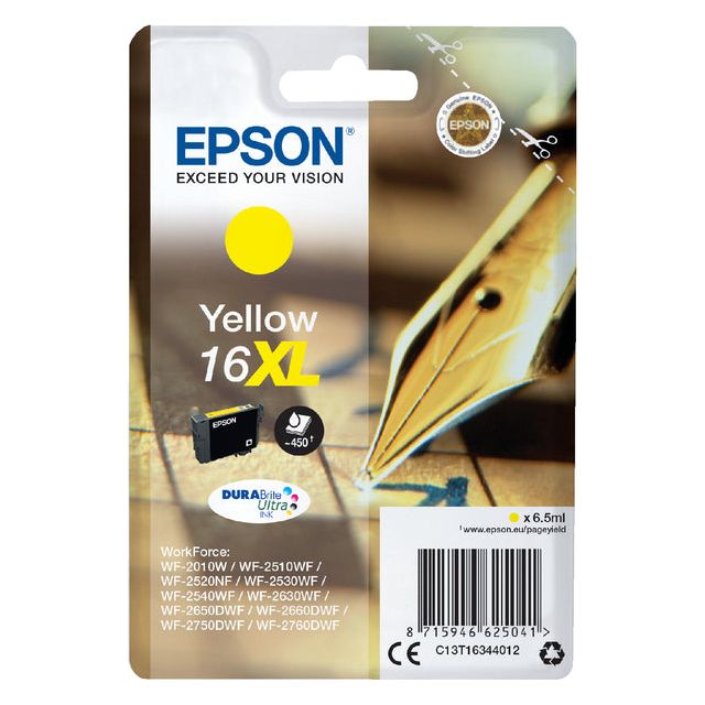 Epson - Inkcartridge Epson 16xl T1634 Gelb