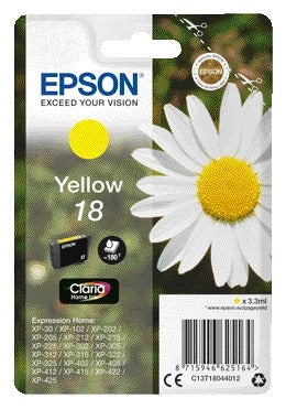 Epson - Tintenpatrone 18 T1804 gelb | 10 Stück