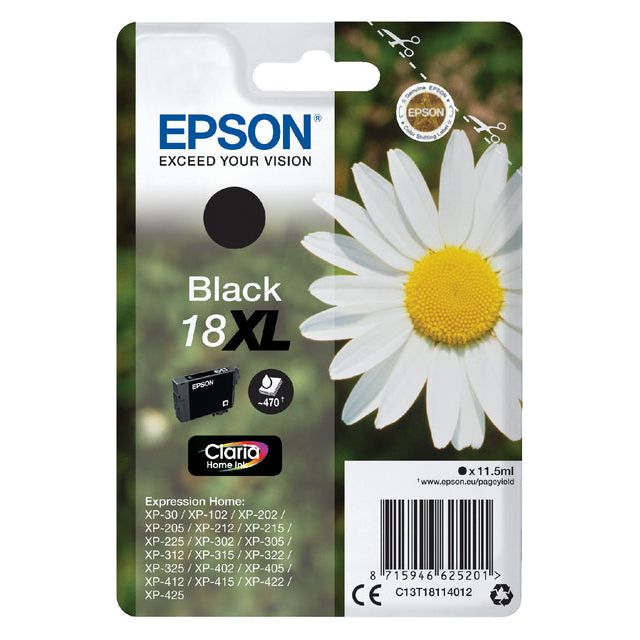 Epson - Inktcartridge epson 18xl t1811 zwart