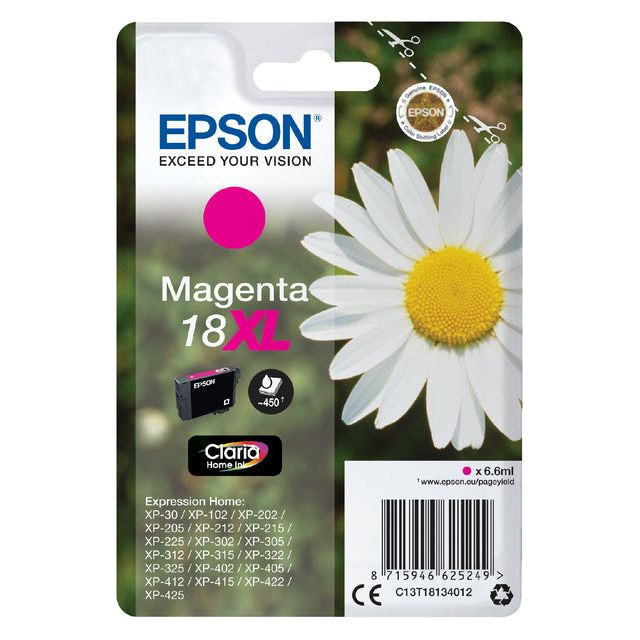 Epson - Inkcartridge Epson 18xl T1813 Rot