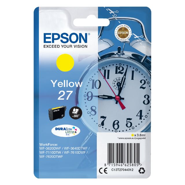 Epson - Inktcartridge epson 27 t2704 geel