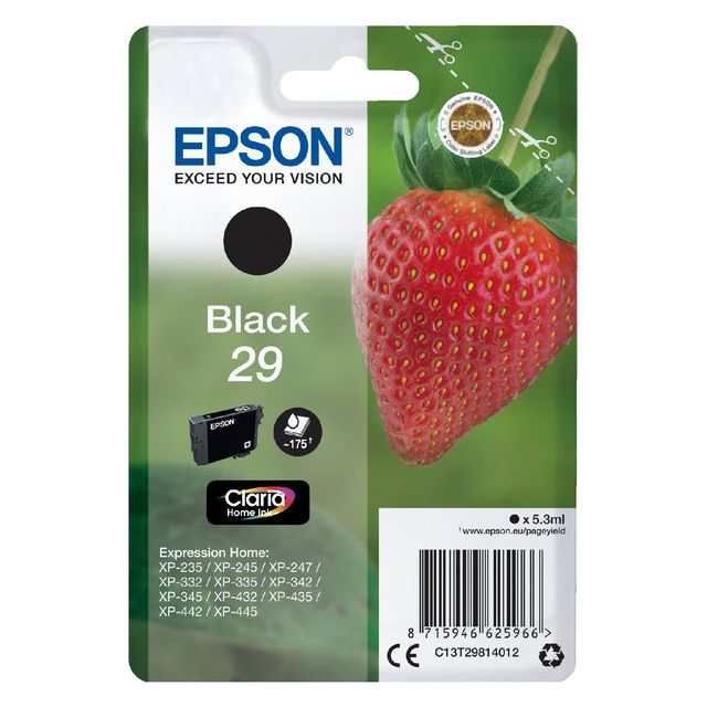 EPSON - CARTRIDE DE L'ENK EPSON 29 T2981 Black | 10 pièces