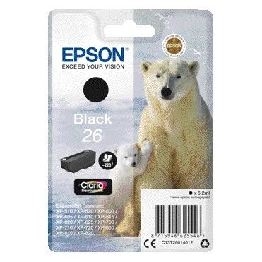 Epson - Cartouche d'encre 26 T2601 noire