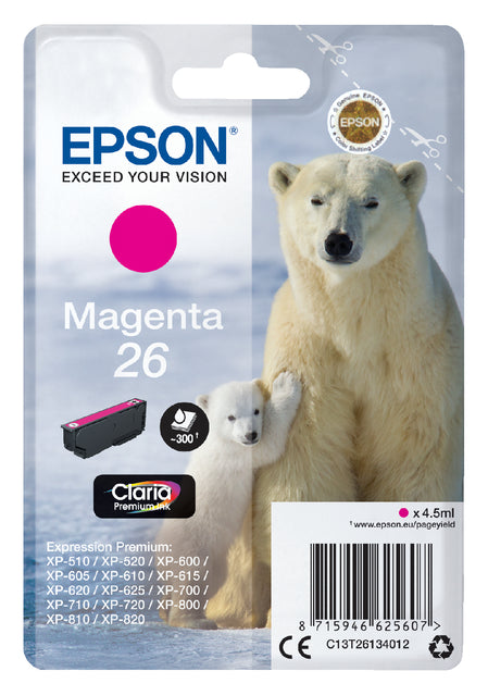 Epson - Inkcartridge Epson 26 T2613 Red