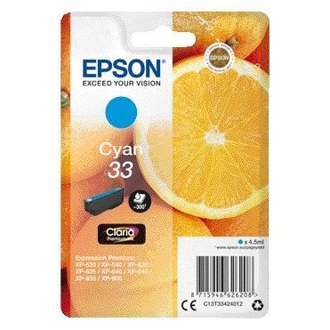 Epson - Cartouche d'encre 33 T3341 bleue