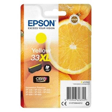Epson - Cartouche d'encre 33XL T3364 jaune
