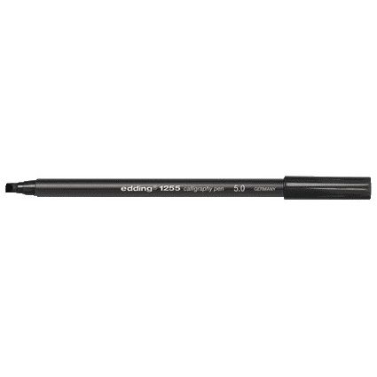 Edding - Stylo de calligraphie 1255 5.0mm noir | 10 pièces