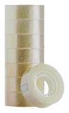Quantore - Ruban adhésif 19mmx33m transparent | 8 pièces