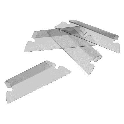 Djois - Cavaliers pour dossiers suspendus flexibles 50mm transparents 25 pièces