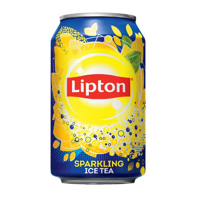 Lipton - Ice Tea Sparkling, blik van 33 cl, pak van 24 stuks