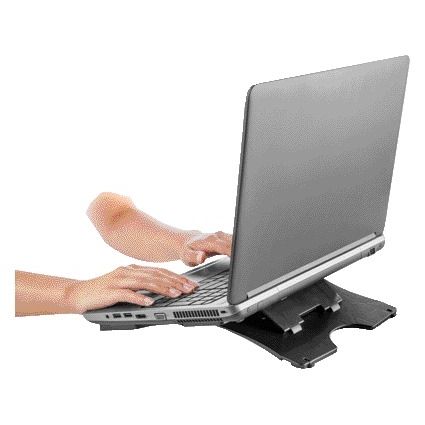 Quantore -  Laptopstandaard verstelbaar antraciet