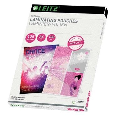 Leitz - Pochette de plastification iLAM A4 2x125microns EVA 100 pièces