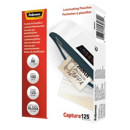 Fellowes - Pochette de plastification a6 2x125microns