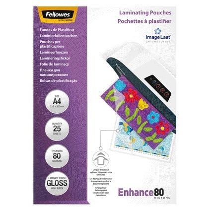 Fellowes - Pochette de plastification a4 2x80microns
