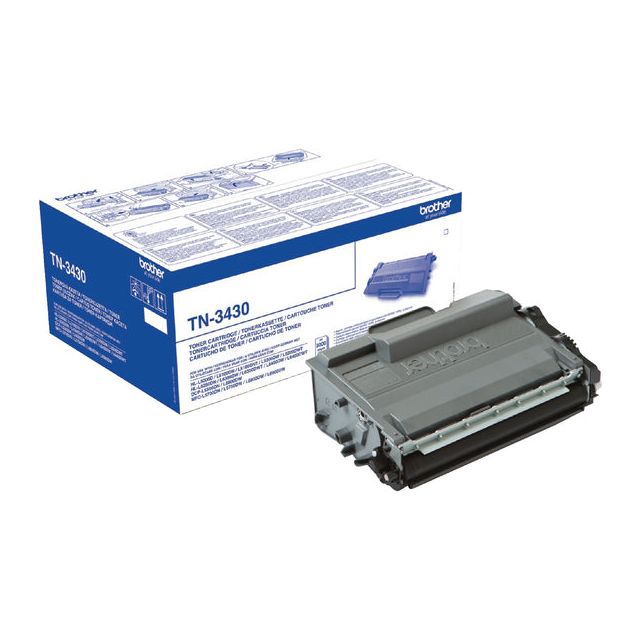 Frère - Toner, 3 000 pages, OEM TN -3430, Zwart