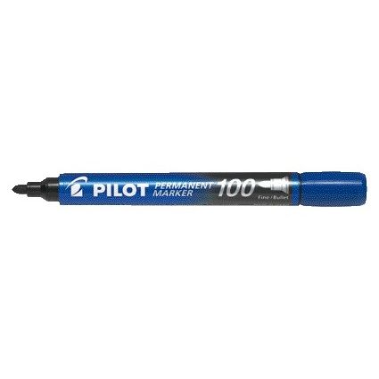 Pilot - Filzstift 100 rund fein blau
