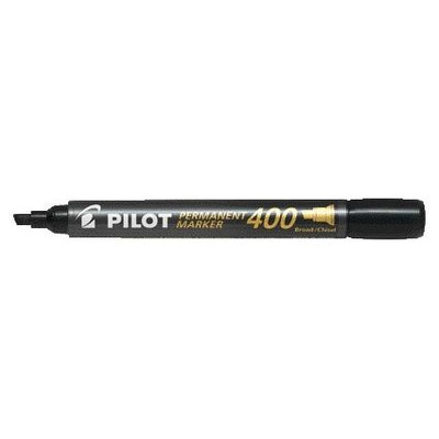 Pilot - Permanentmarker 400 diagonal breit schwarz | 12 Stück