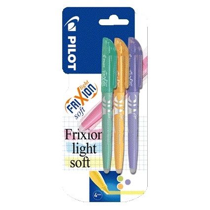 Pilot -  Markeerstift  friXion light soft assorti blister à 3 stuks