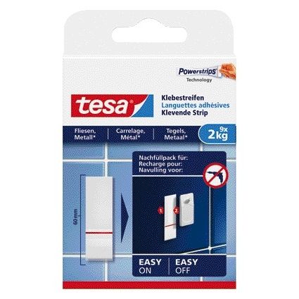 Tesa - Bandes adhésives ® carrelage métal 2kg blanc 9 pièces