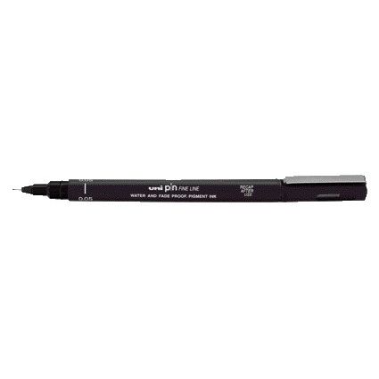 Uni-ball - Fineliner Pin 0.05mm noir | 12 pièces
