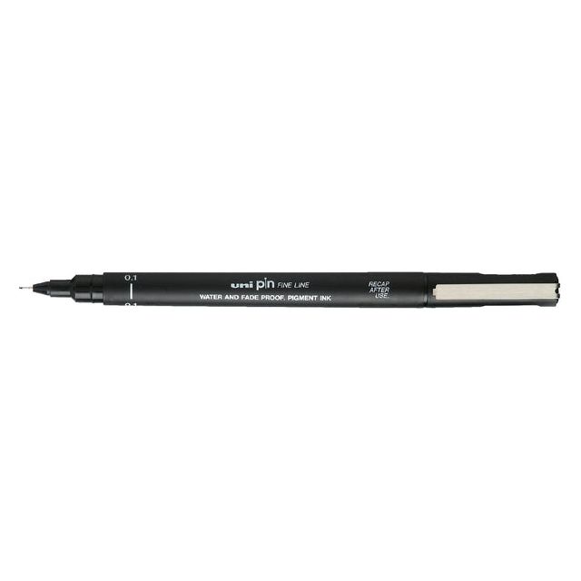 Uni -ball - Uni Pin Fineliner, Rundpunkt, 0,1 mm, schwarz