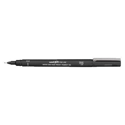 Uni-Ball - Fineliner Pin 0,4mm schwarz