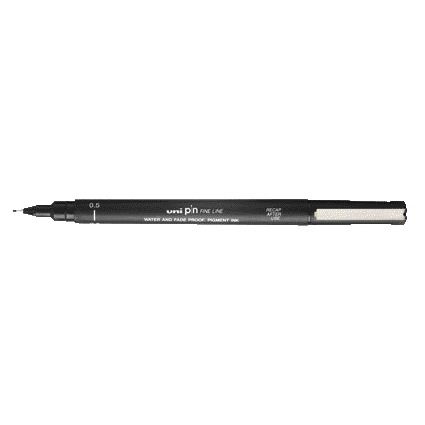 Uni-ball -  Fineliner pin 0.5mm zwart | 12 stuks