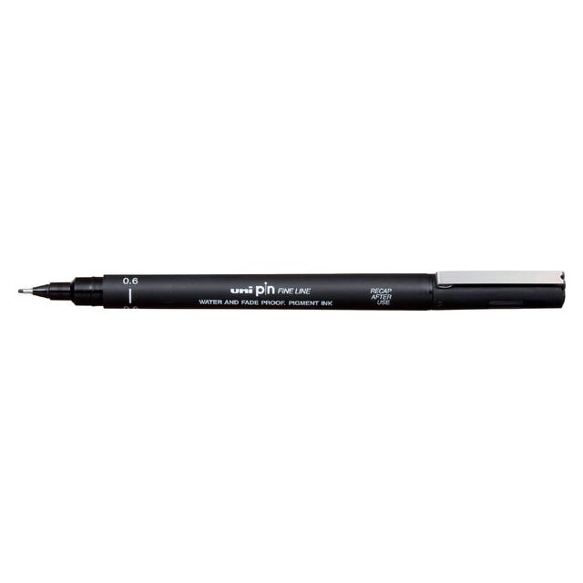 Uni -ball - Fineliner Pin 0,6 mm schwarz