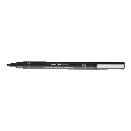 Uni-ball -  Fineliner pin 0.8mm zwart