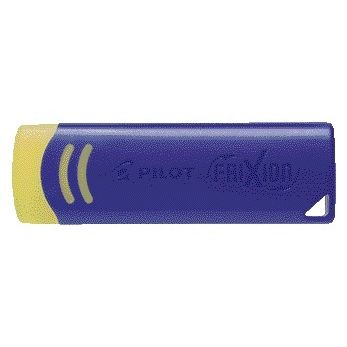 Pilot - Gomme friXion jaune avec support bleu | 12 pièces