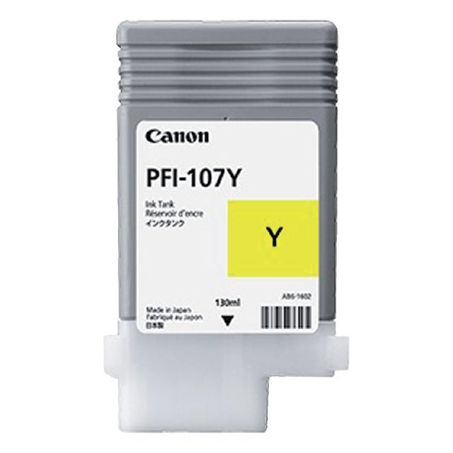 Canon - Cartridge encre PFI -107, 130 ml, OEM 6708B001, Geel