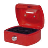 Pavo -  Geldkist  met muntgleuf 125x95x60mm rood