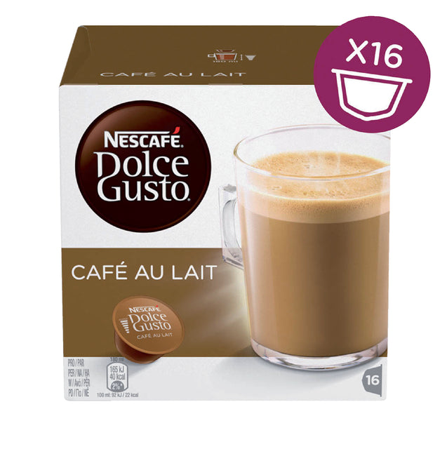 Nescafé - Nescafé koffiecapsules, Café au lait, pak van 16 stuks