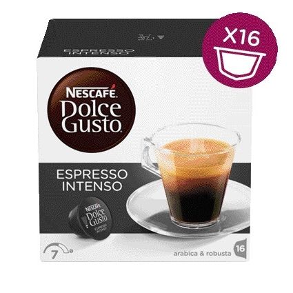 Nescafé - Tasses à café expresso intenso 16 pièces