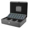 Pavo - Tirelire avec bac de tri pièces 300x240x90mm gris