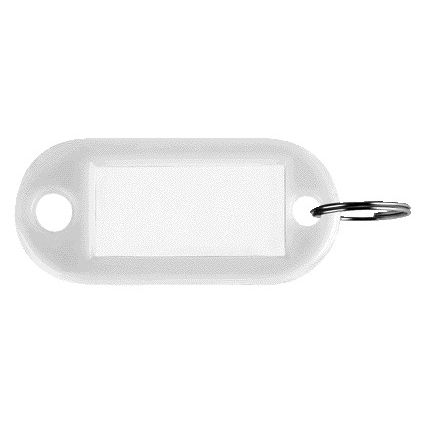 Pavo - Etiquette clé plastique blanc 100 pièces