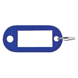 Pavo - Etiquette clé plastique bleu 100 pièces